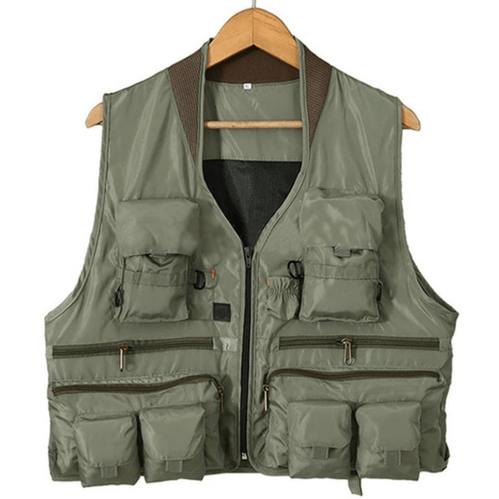 Crimson Wildtrack Gear | Men – Fishing Vest – Quick-Dry – Multi-Pocket