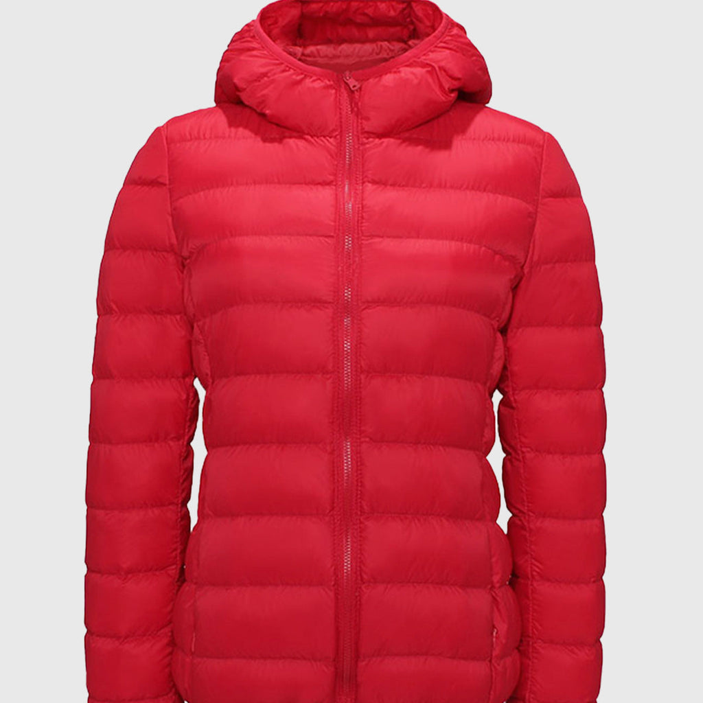 Crimson Wildtrack Gear | Women's Packable Down Jacket - Featherweight Hooded Coat