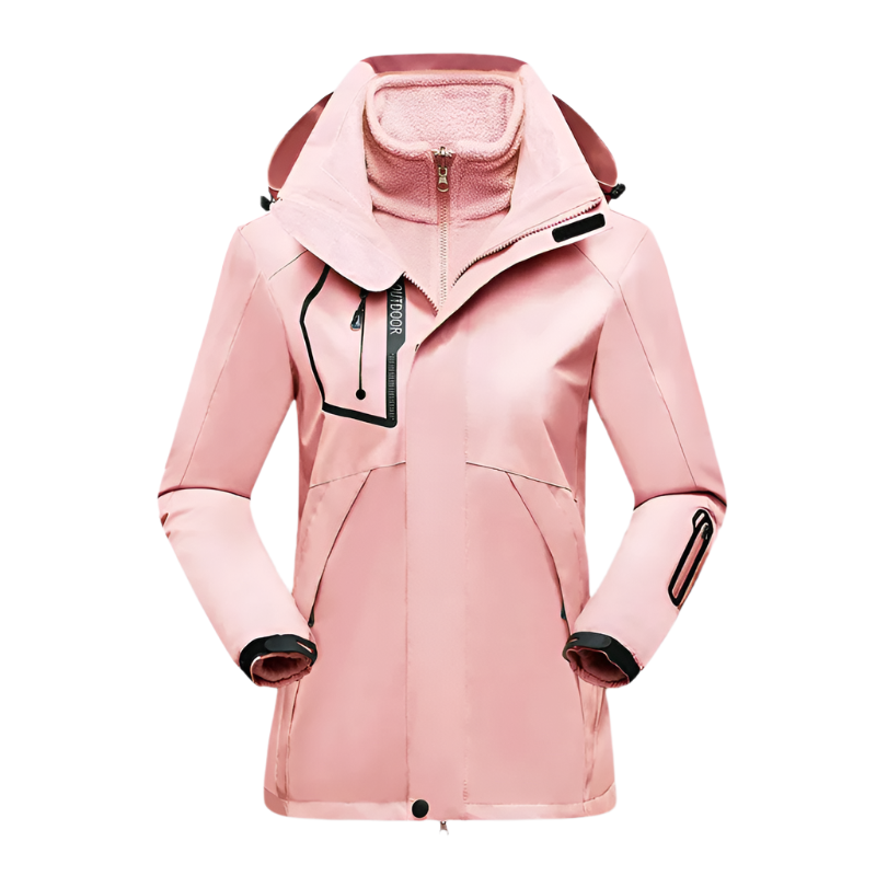 Crimson Wildtrack Gear | Women's Softshell Jacket - Waterproof Windproof Outdoor Coat for Cold Weather Hiking