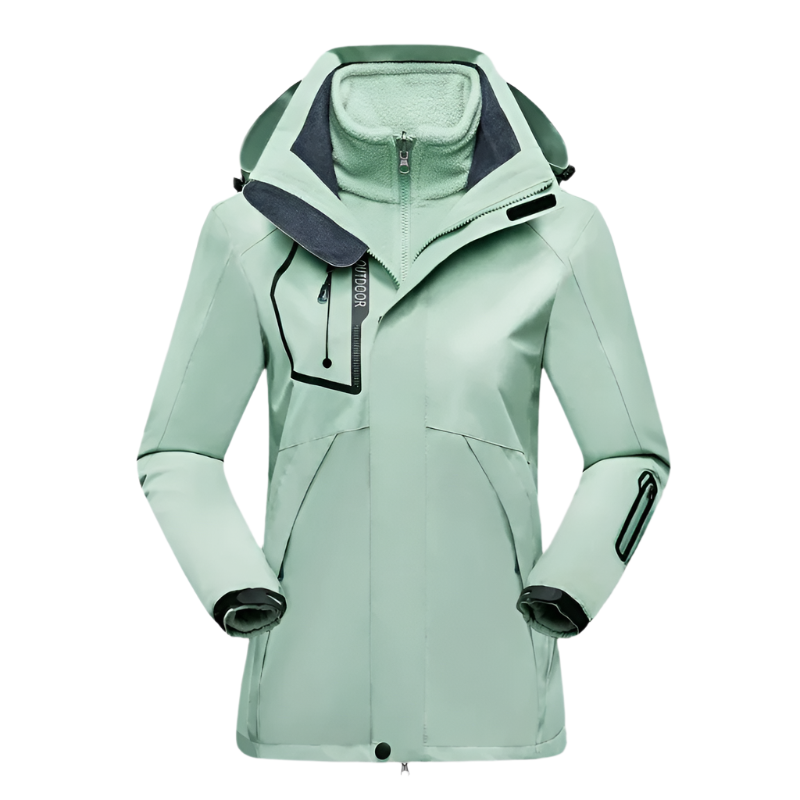 Crimson Wildtrack Gear | Women's Softshell Jacket - Waterproof Windproof Outdoor Coat for Cold Weather Hiking