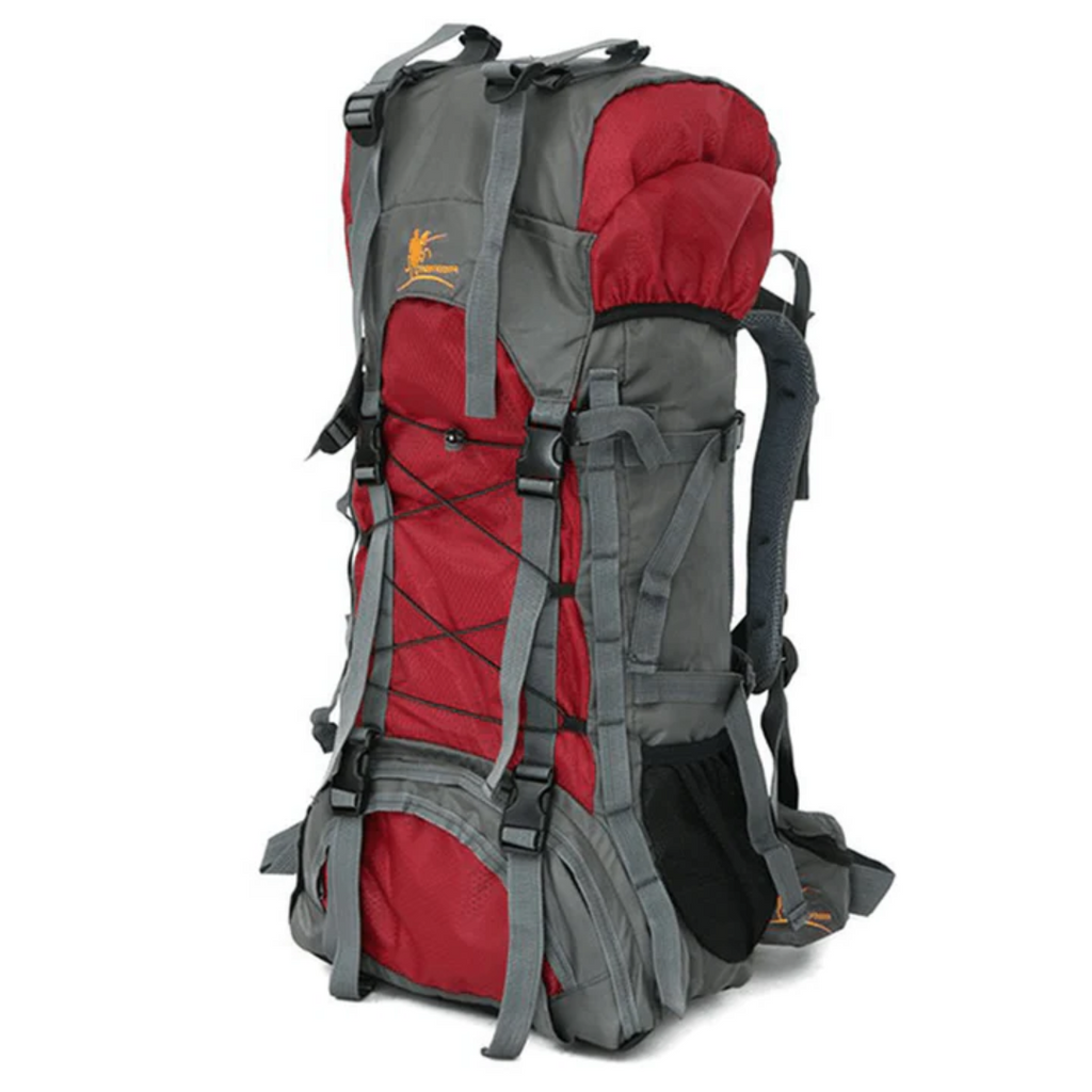 Crimson Wildtrack Gear | Unisex - Hiking Backpack - 60L Durable Travel