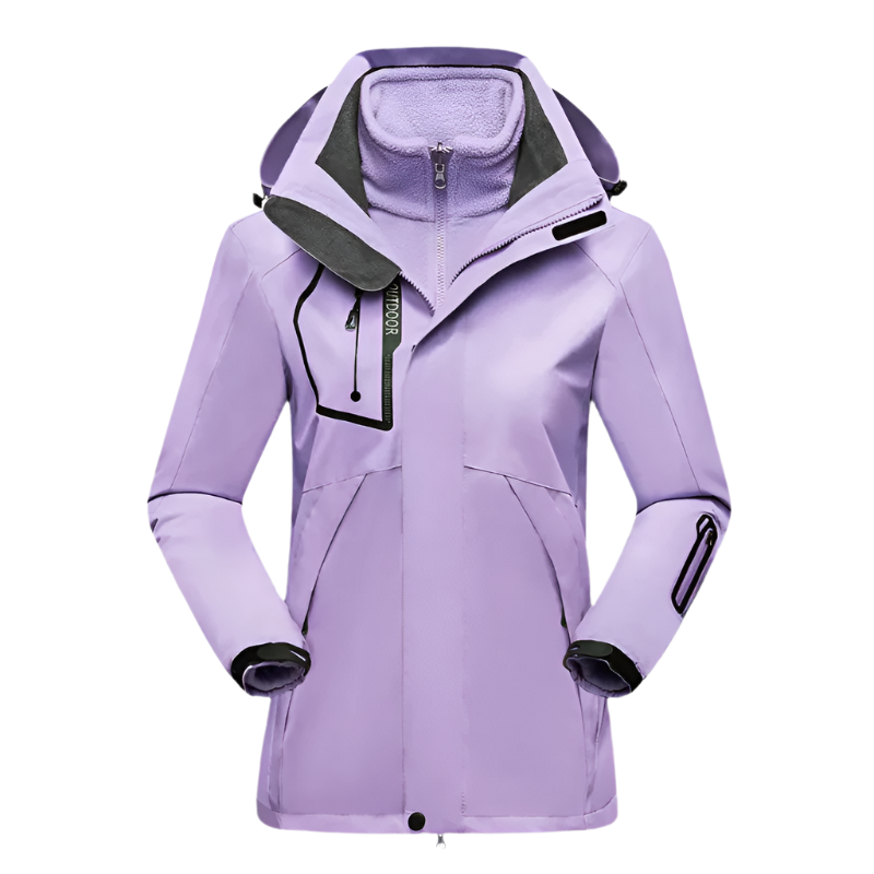 Crimson Wildtrack Gear | Women's Softshell Jacket - Waterproof Windproof Outdoor Coat for Cold Weather Hiking