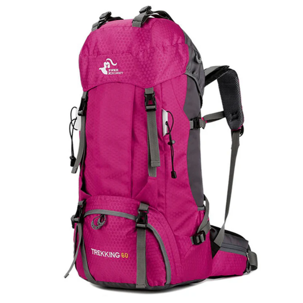 Crimson Wildtrack Gear | Unisex - Hiking Backpack - 60L Durable Travel