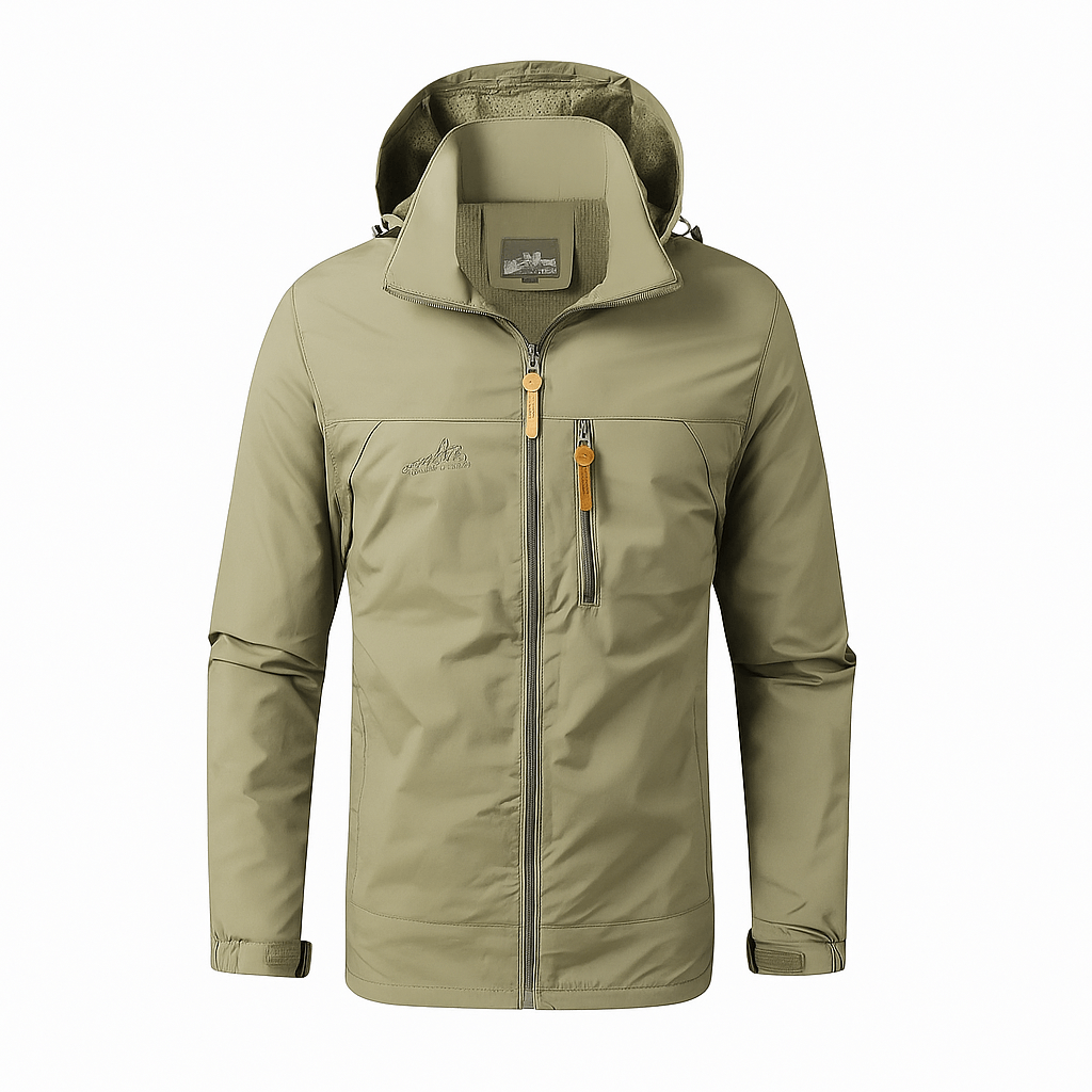 Crimson Wildtrack Gear | Men's Waterproof Jacket - Windproof Outdoor Coat - All-Weather Hiking & Travel Gear