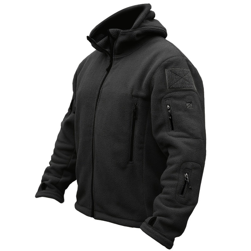 Crimson Wildtrack Gear | Men - Fleece Jacket - Tactical Warm Outdoor Hoodie