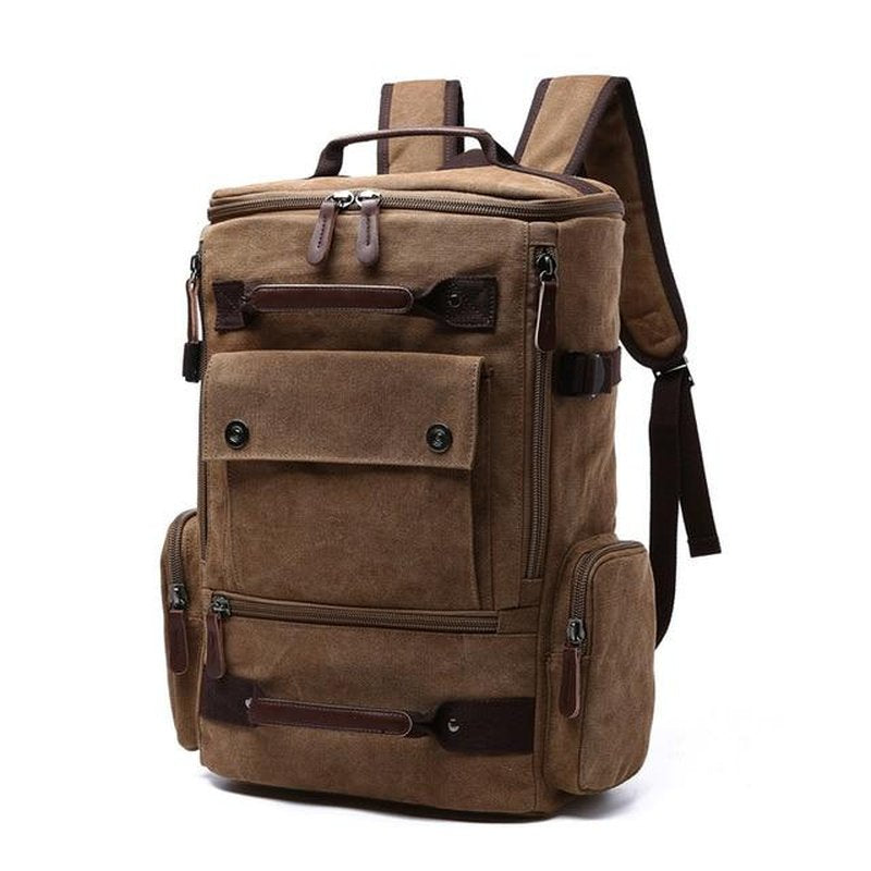 Crimson Wildtrack Gear | Unisex - Backpack - 40L Vintage Canvas Travel