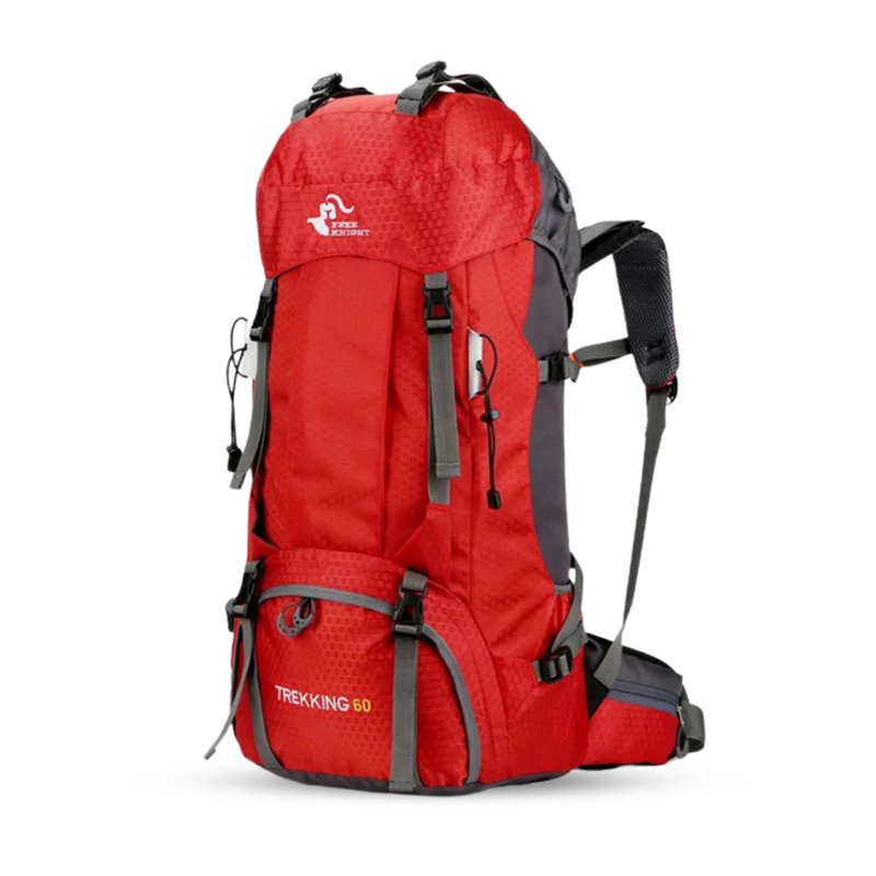 Crimson Wildtrack Gear | Unisex - Hiking Backpack - 60L Waterproof Durable