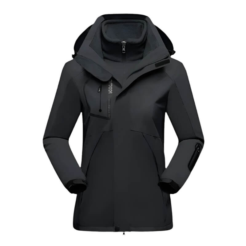 Crimson Wildtrack Gear | Women's Softshell Jacket - Waterproof Windproof Outdoor Coat for Cold Weather Hiking