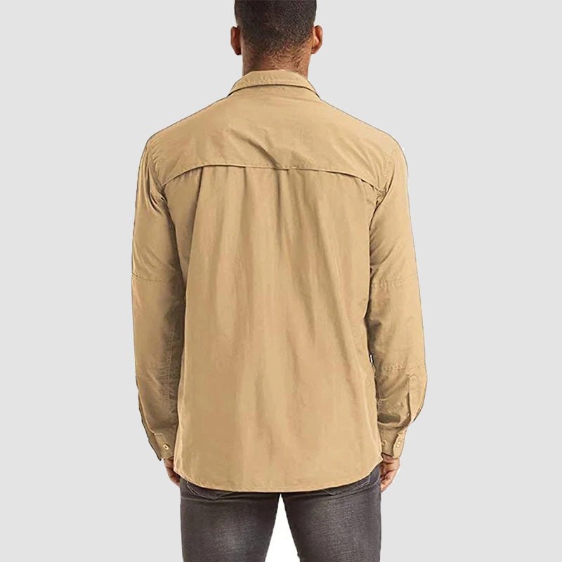 Crimson Wildtrack Gear | Men - Tactical Shirt – Quick-Drying, UV Protection – Perfect for Hiking and Outdoor Adventures