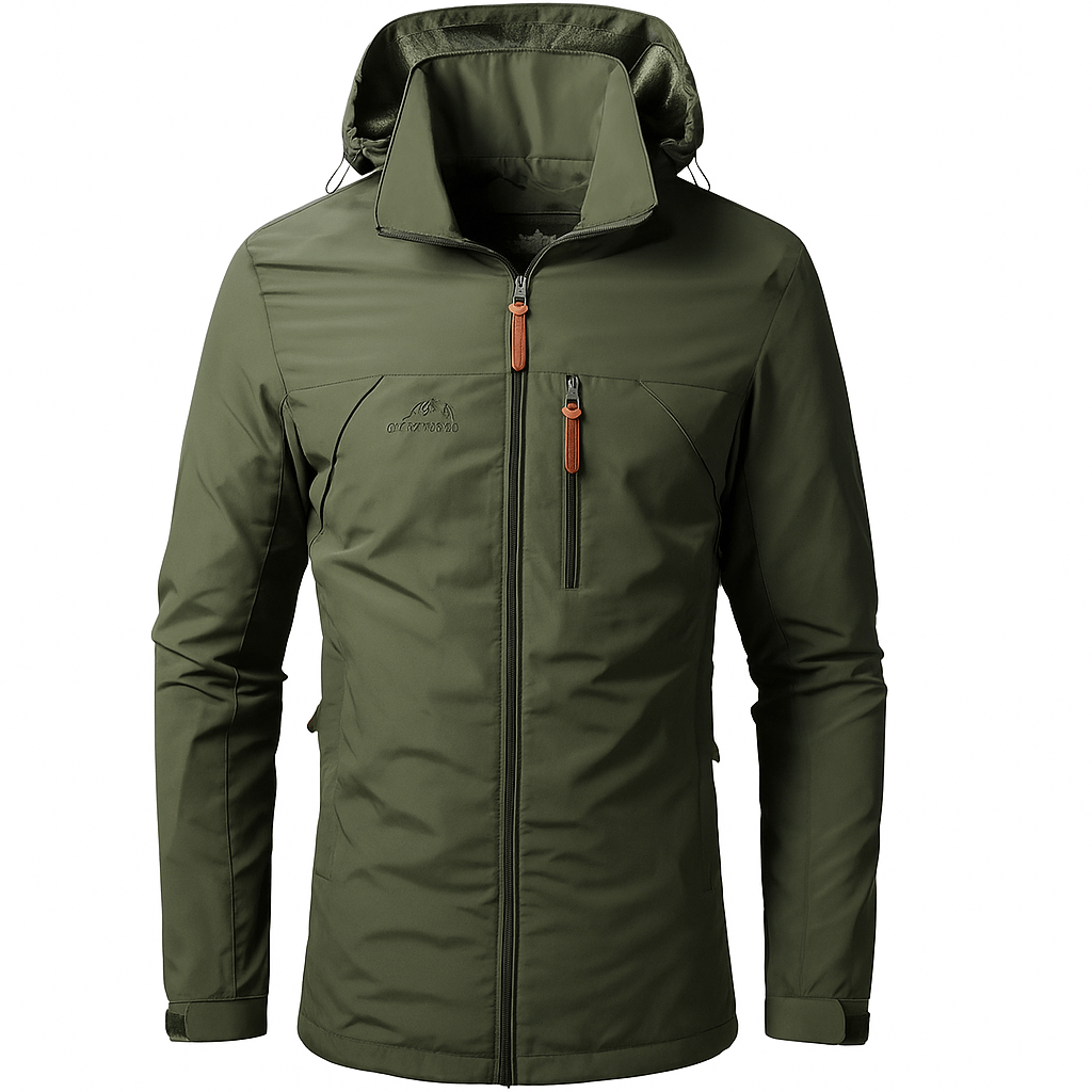 Crimson Wildtrack Gear | Men's Waterproof Jacket - Windproof Outdoor Coat - All-Weather Hiking & Travel Gear