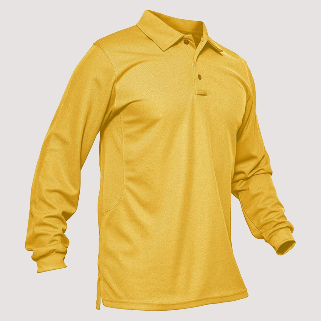 Crimson Wildtrack Gear | Men - Tactical Polo Shirt - Quick-Dry Long Sleeve