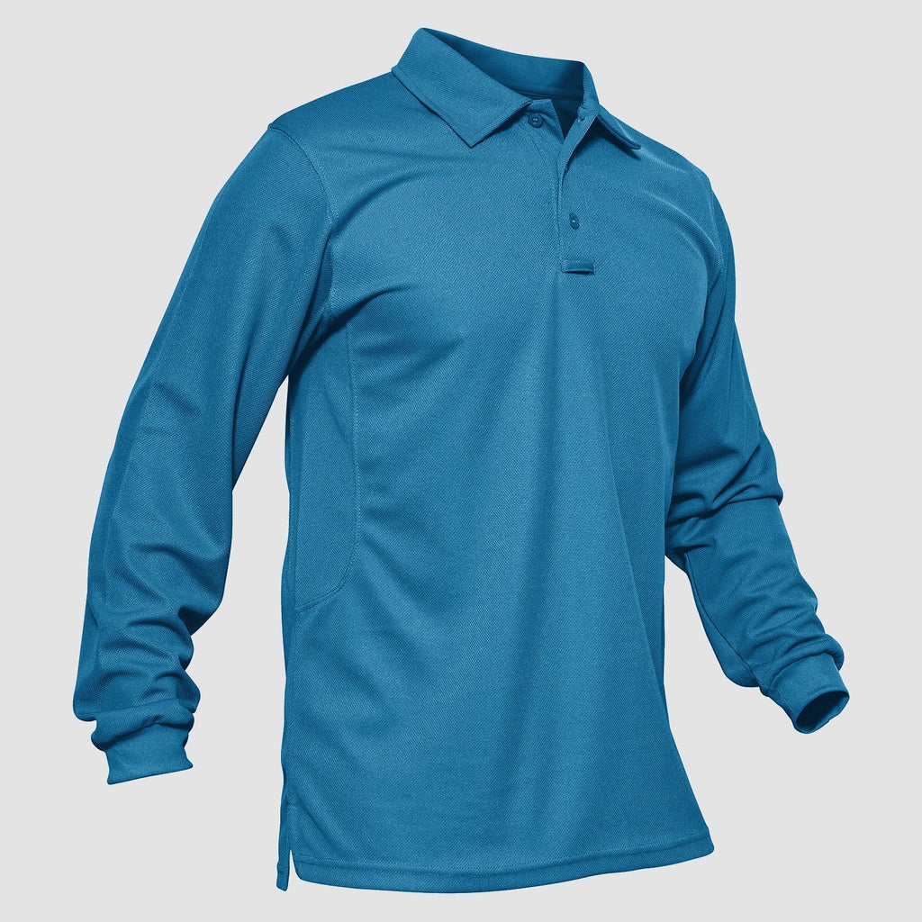 Crimson Wildtrack Gear | Men - Tactical Polo Shirt - Quick-Dry Long Sleeve