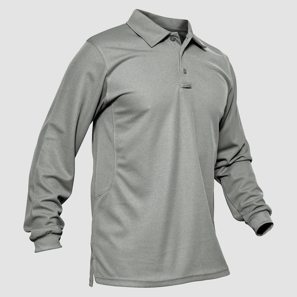 Crimson Wildtrack Gear | Men - Tactical Polo Shirt - Quick-Dry Long Sleeve
