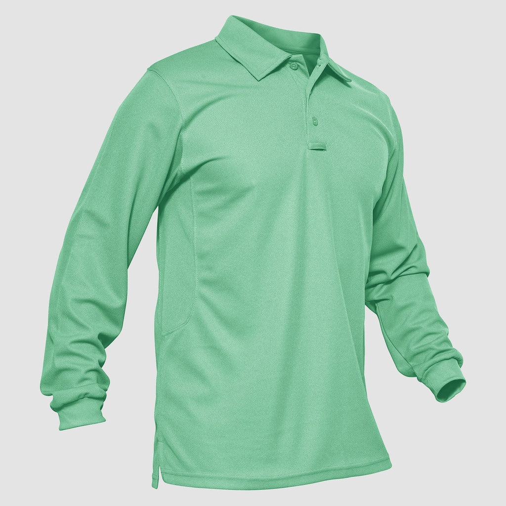 Crimson Wildtrack Gear | Men - Tactical Polo Shirt - Quick-Dry Long Sleeve