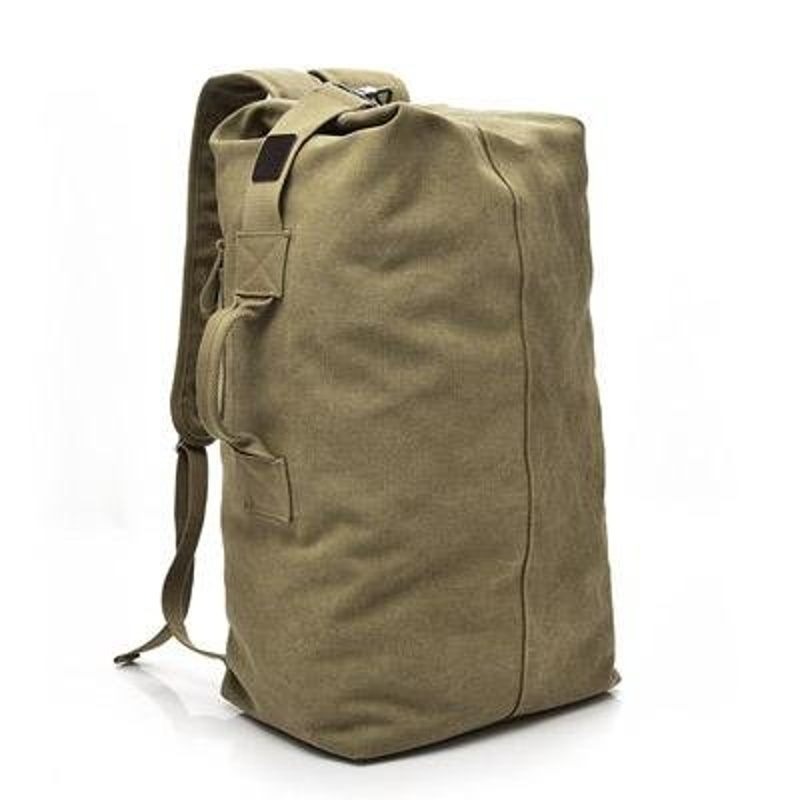 Crimson Wildtrack Gear | Men - Spacious Canvas Duffle Backpack - Durable Travel Gear for Adventures