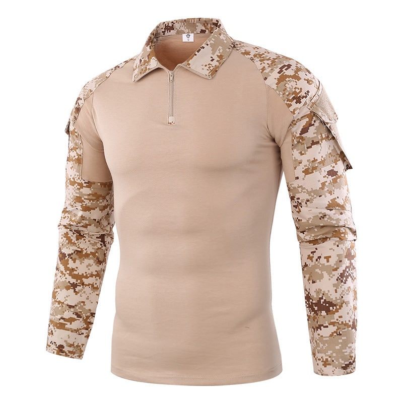 Crimson Wildtrack Gear | Men - Tactical Long Sleeve Camo Shirt - Breathable Fabric - Versatile Outdoor Gear