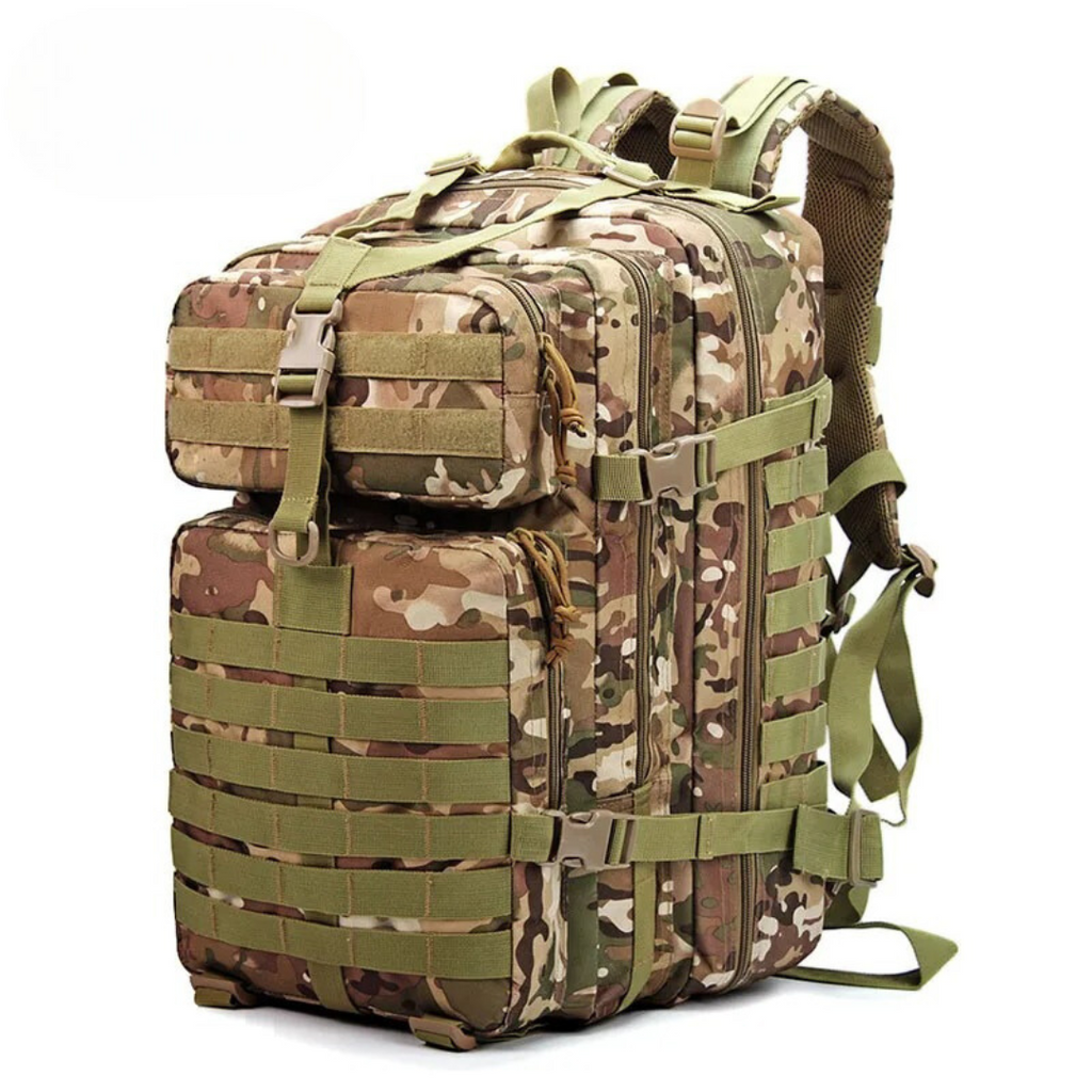 Crimson Wildtrack Gear | 50L Tactical Backpack - Waterproof Durable Hiking Gear
