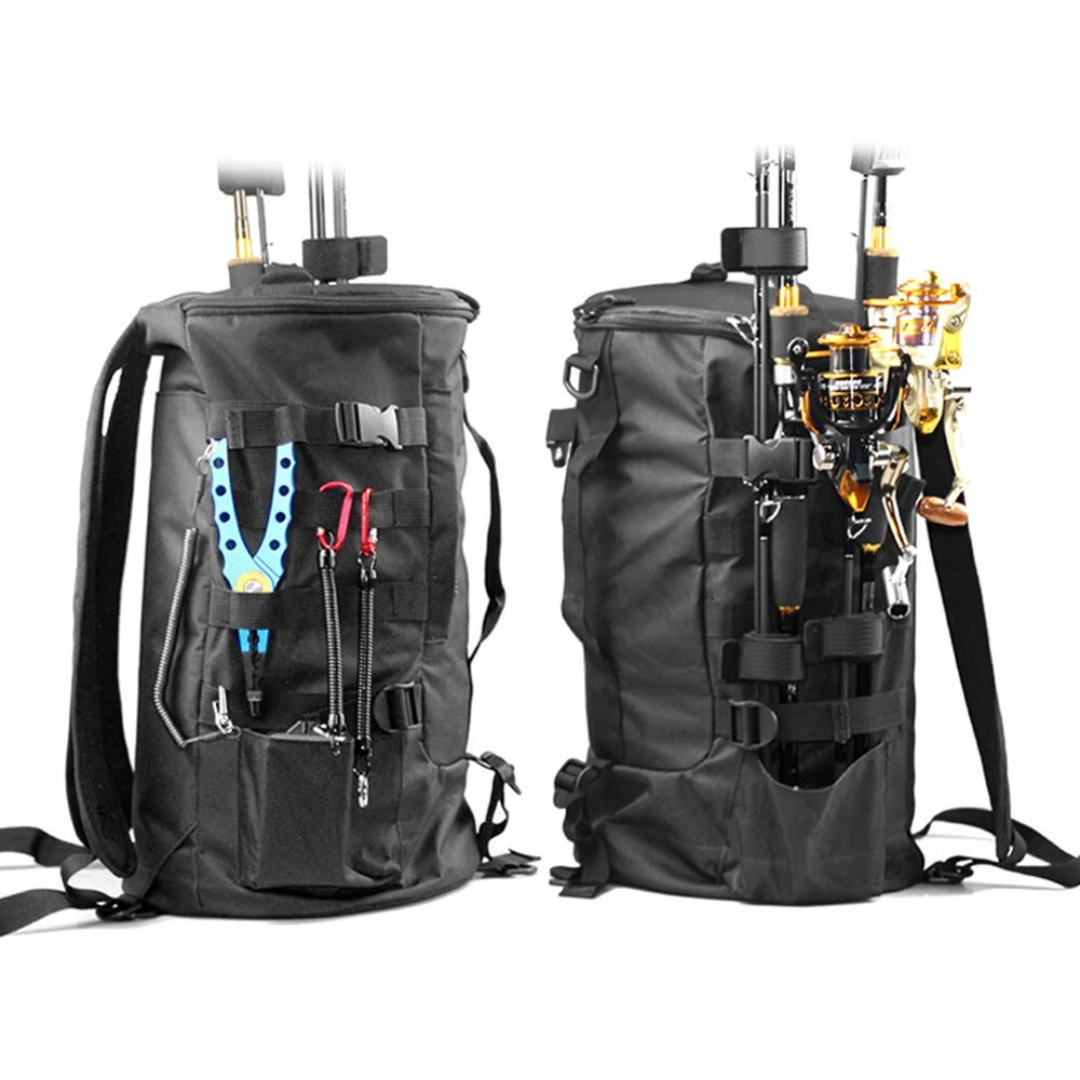 Crimson Wildtrack Gear | Unisex - Fishing Backpack - 70L with Rod Holders