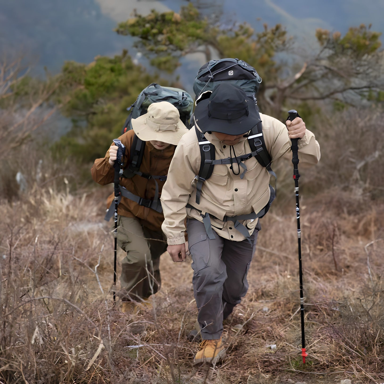 Crimson Wildtrack Gear | Trekking Poles - Carbon - Ultra Compact Design
