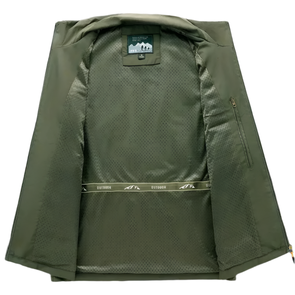 Crimson Wildtrack Gear | Men - Field Vest - Utility Zip-Up Multi Pocket