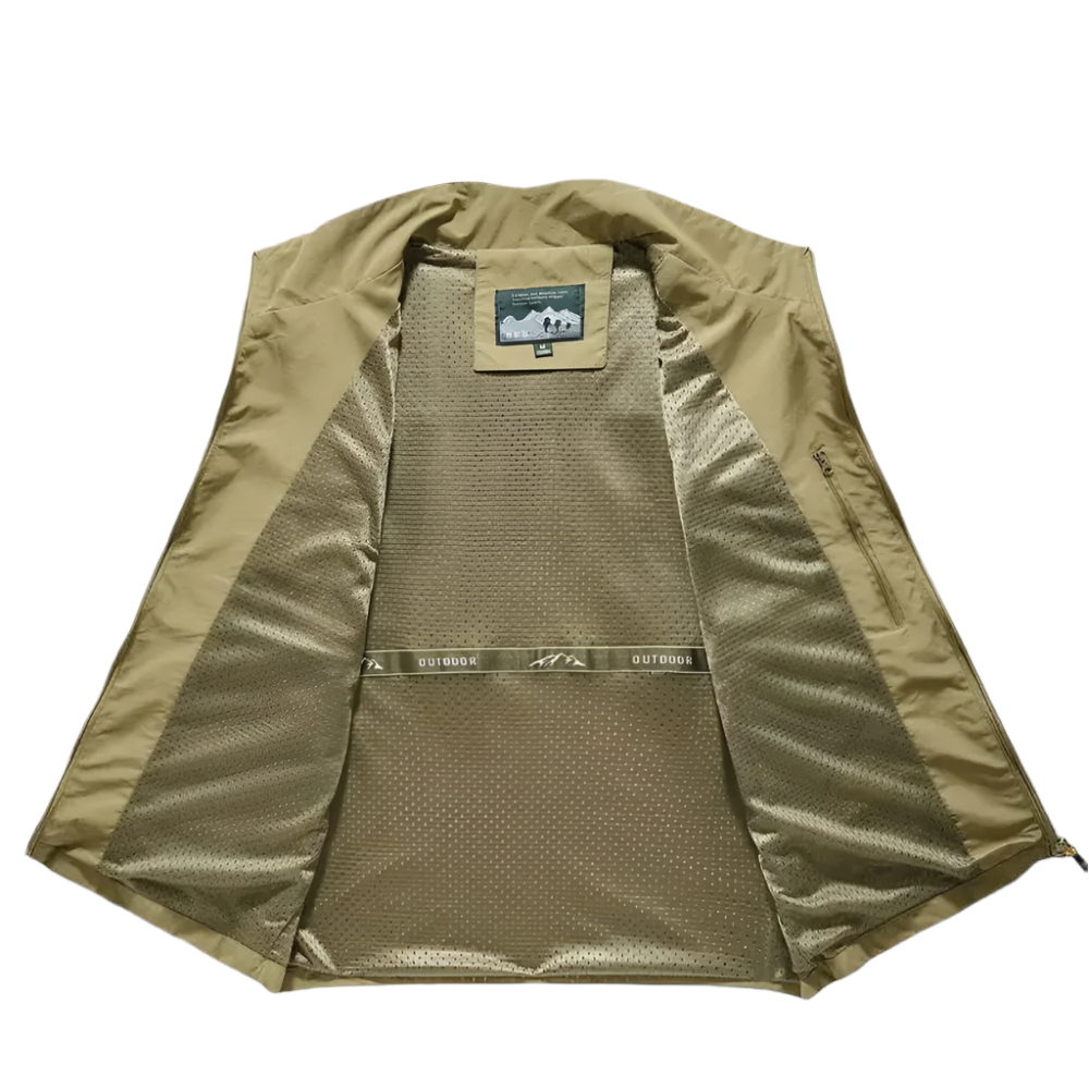 Crimson Wildtrack Gear | Men - Field Vest - Utility Zip-Up Multi Pocket