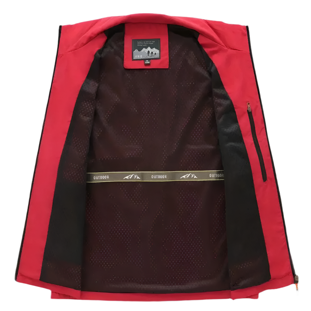 Crimson Wildtrack Gear | Men - Field Vest - Utility Zip-Up Multi Pocket