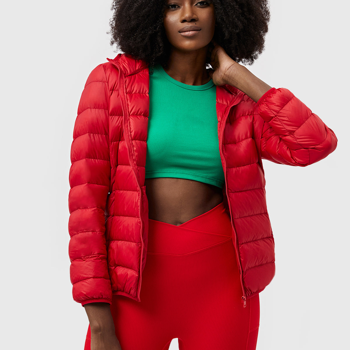 Crimson Wildtrack Gear | Women's Packable Down Jacket - Featherweight Hooded Coat