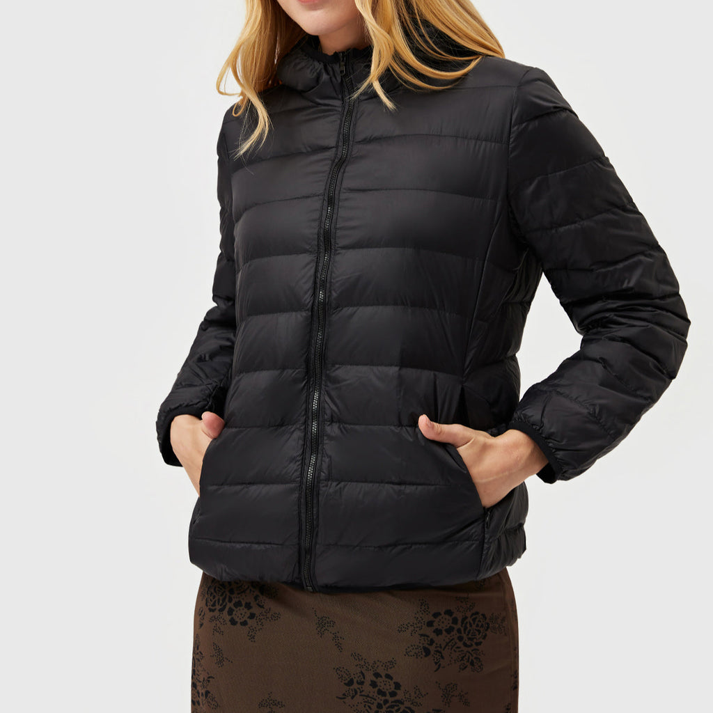 Crimson Wildtrack Gear | Women's Packable Down Jacket - Featherweight Hooded Coat