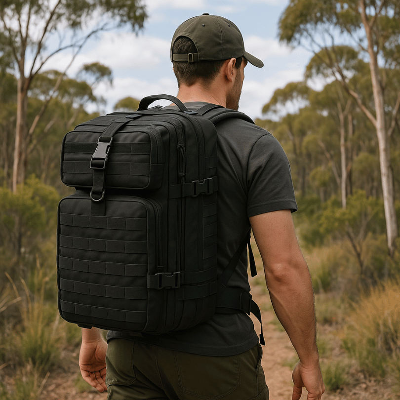 Crimson Wildtrack Gear | 50L Tactical Backpack - Waterproof Durable Hiking Gear