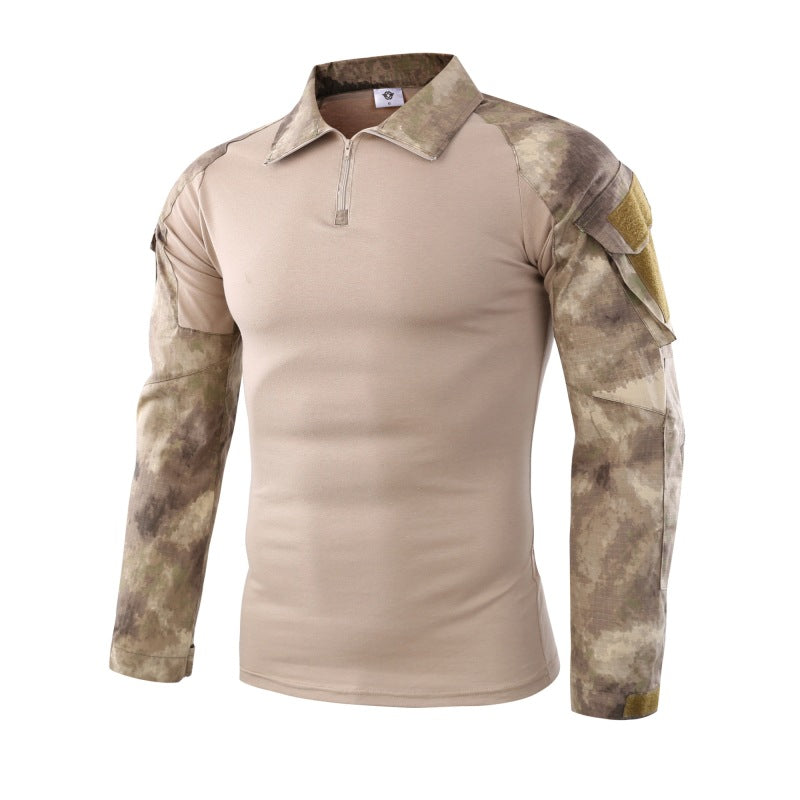 Crimson Wildtrack Gear | Men - Tactical Long Sleeve Camo Shirt - Breathable Fabric - Versatile Outdoor Gear