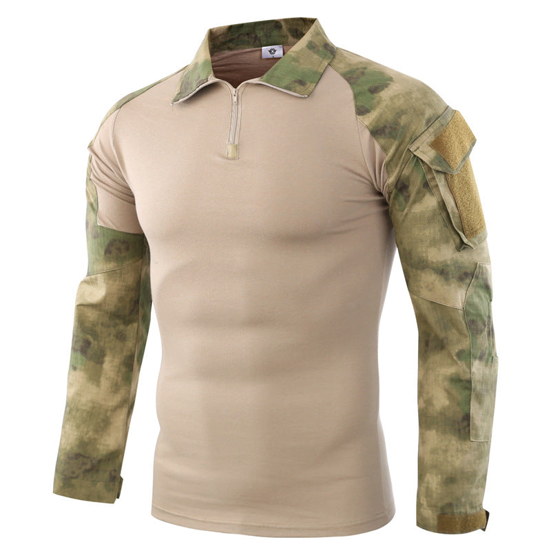 Crimson Wildtrack Gear | Men - Tactical Long Sleeve Camo Shirt - Breathable Fabric - Versatile Outdoor Gear