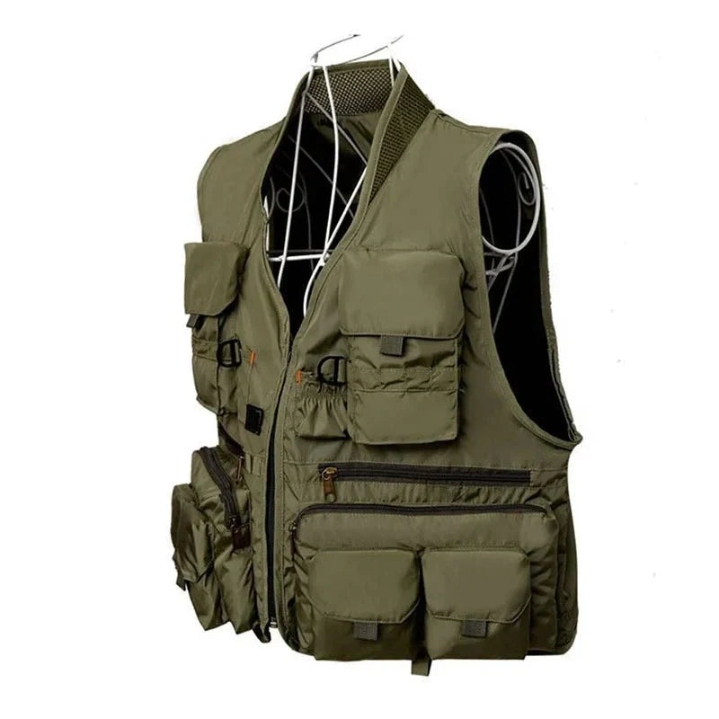 Crimson Wildtrack Gear | Men – Fishing Vest – Quick-Dry – Multi-Pocket