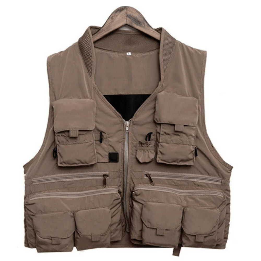 Crimson Wildtrack Gear | Men – Fishing Vest – Quick-Dry – Multi-Pocket