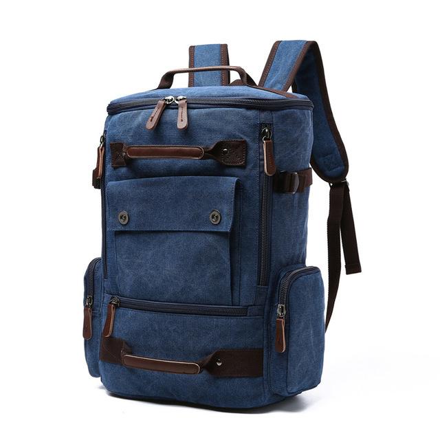 Crimson Wildtrack Gear | Unisex - Backpack - 40L Vintage Canvas Travel