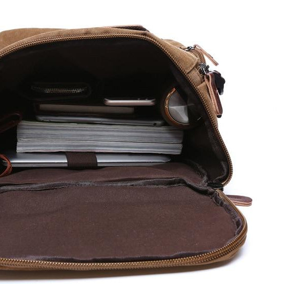 Crimson Wildtrack Gear | Unisex - Backpack - 40L Vintage Canvas Travel