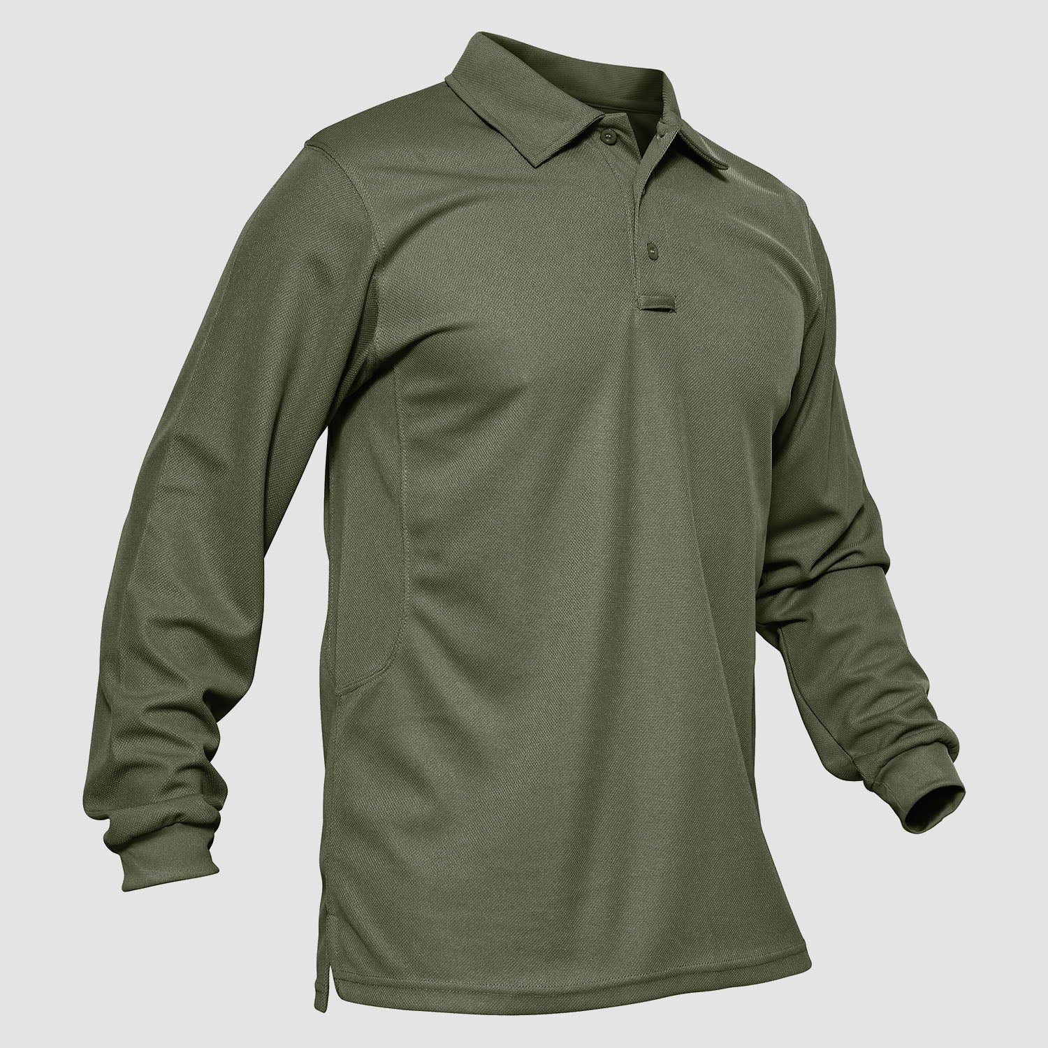 Crimson Wildtrack Gear | Men - Tactical Polo Shirt - Quick-Dry Long Sleeve