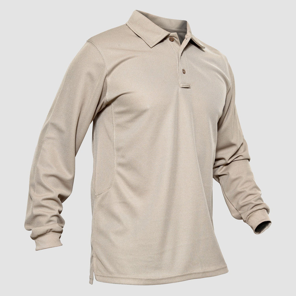 Crimson Wildtrack Gear | Men - Tactical Polo Shirt - Quick-Dry Long Sleeve