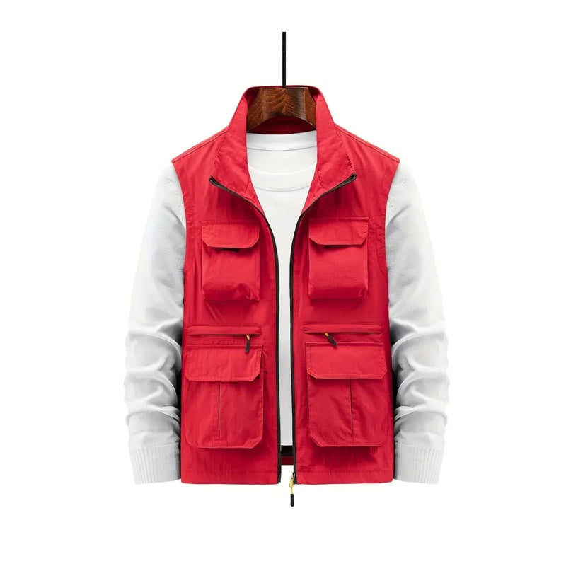 Crimson Wildtrack Gear | Men - Field Vest - Utility Zip-Up Multi Pocket