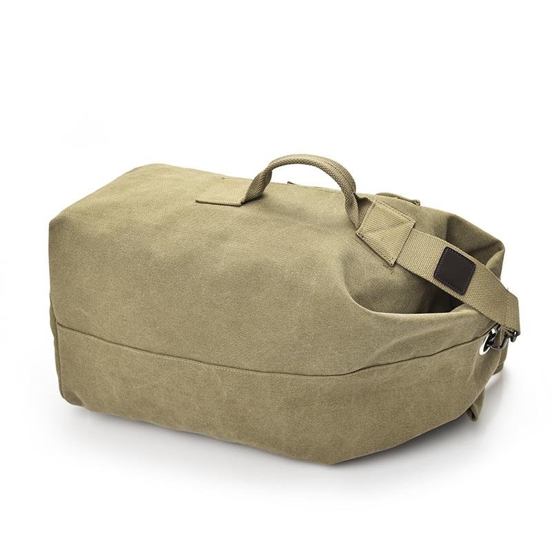 Crimson Wildtrack Gear | Men - Spacious Canvas Duffle Backpack - Durable Travel Gear for Adventures