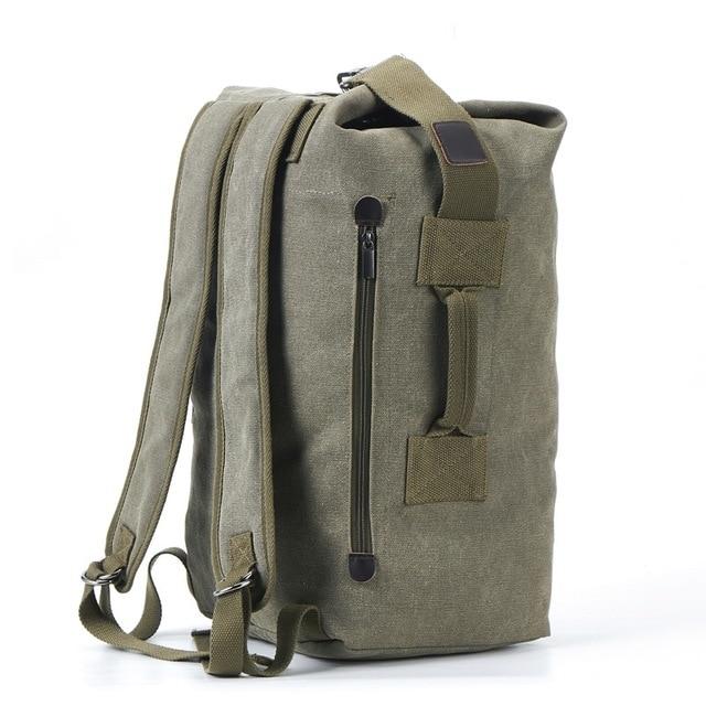 Crimson Wildtrack Gear | Men - Spacious Canvas Duffle Backpack - Durable Travel Gear for Adventures
