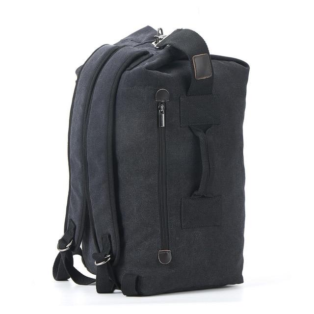 Crimson Wildtrack Gear | Men - Spacious Canvas Duffle Backpack - Durable Travel Gear for Adventures