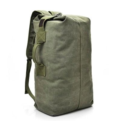 Crimson Wildtrack Gear | Men - Spacious Canvas Duffle Backpack - Durable Travel Gear for Adventures