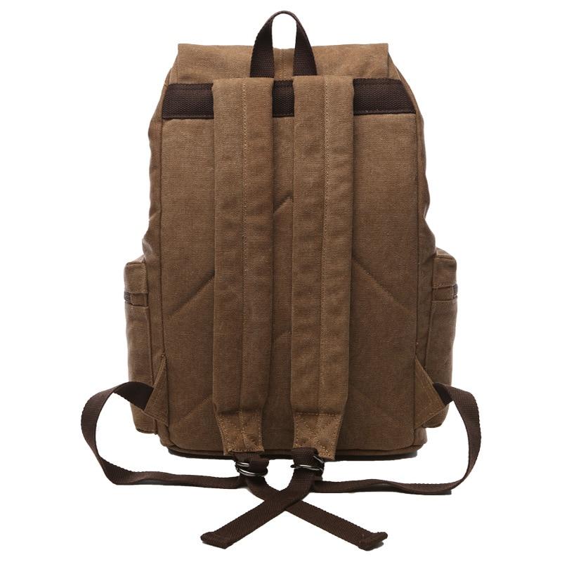 Crimson Wildtrack Gear | Men - 35L Vintage Large Canvas Backpack - Durable & Stylish - Perfect for Travel and Daily Use