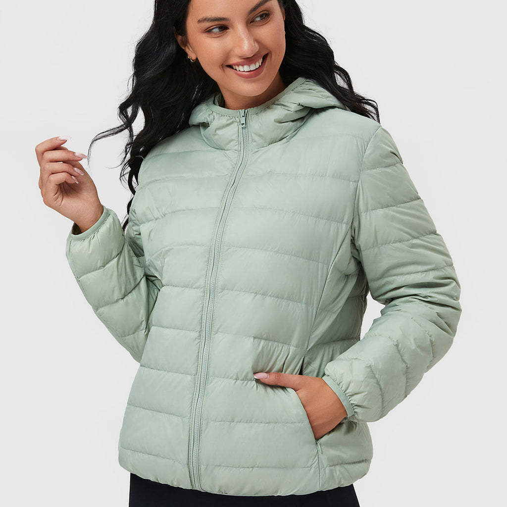 Crimson Wildtrack Gear | Women's Packable Down Jacket - Featherweight Hooded Coat